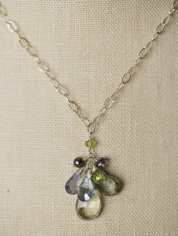 Anne Vaughan Designs - Tranquility Cluster Drop Necklace